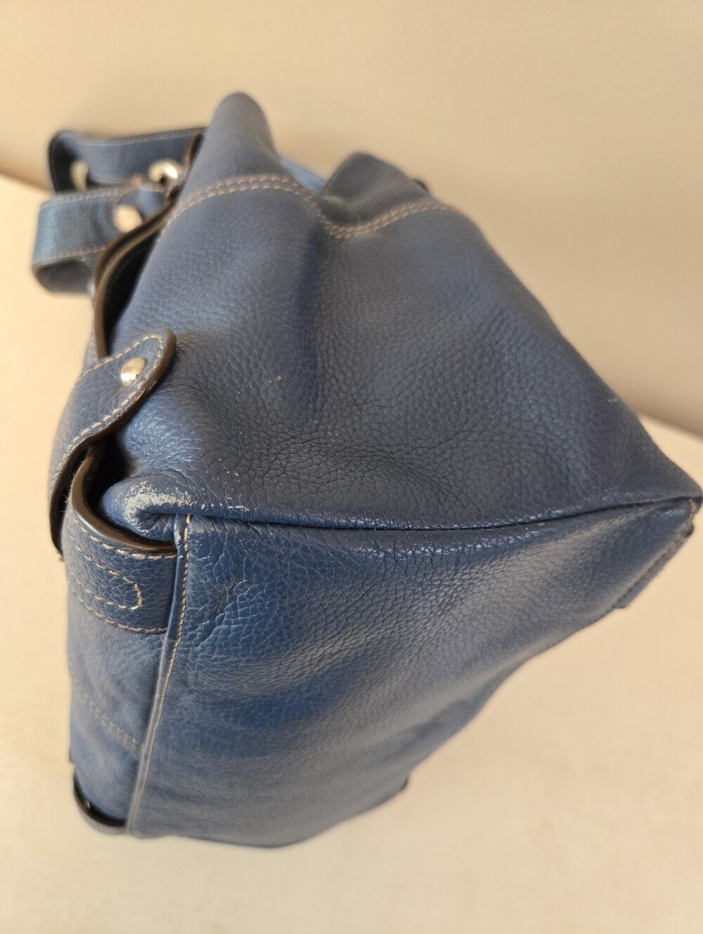 Tignanello Blue Shoulder Bag Satchel - Picture 5 of 16